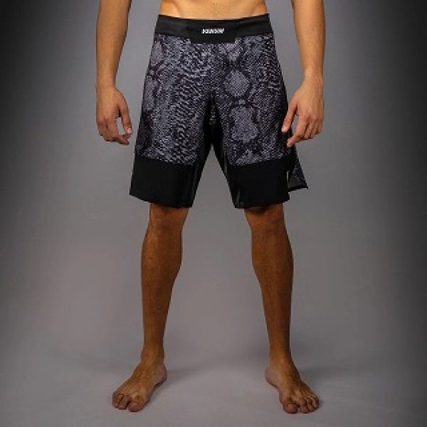 Photo1: VENUM Fight Shorts G-Fit Scales Black/Charcoal (1)