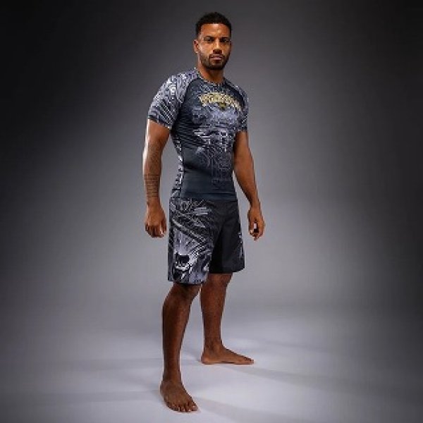 Photo7: VENUM Rashguard Wolf Atak Short Sleeve Black/Gray (7)