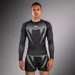 Photo1: VENUM Rashguard No Gi Long Sleeve Black/Silver Gray (1)