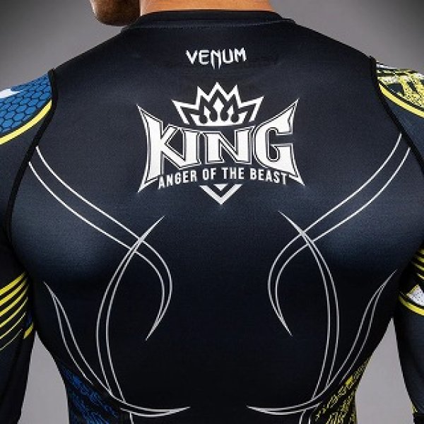 Photo7: VENUM x TEKKEN 8 Rashguard KING Long Sleeve Black/Yellow (7)