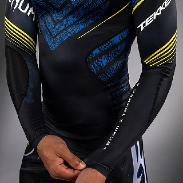 Photo6: VENUM x TEKKEN 8 Rashguard KING Long Sleeve Black/Yellow (6)