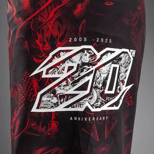 Photo5: VENUM Fight Shorts 20th Anniversary Black/Red (5)