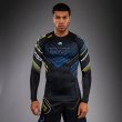 Photo1: VENUM x TEKKEN 8 Rashguard KING Long Sleeve Black/Yellow (1)