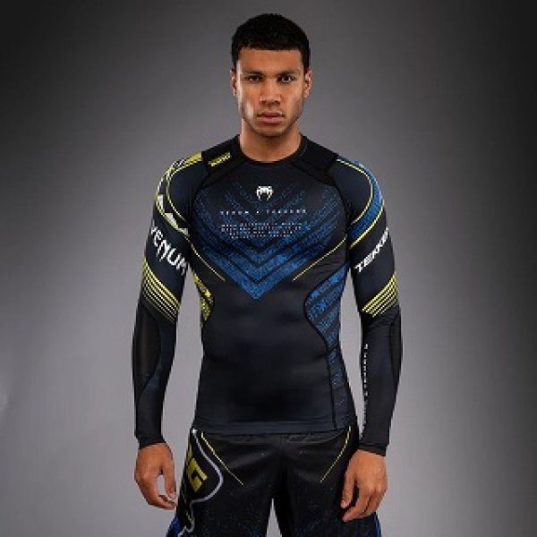 Photo1: VENUM x TEKKEN 8 Rashguard KING Long Sleeve Black/Yellow (1)