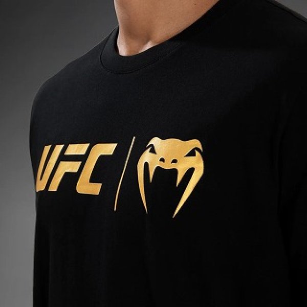 Photo5: VENUM T-Shirt UFC Classic Black/Gold  (5)