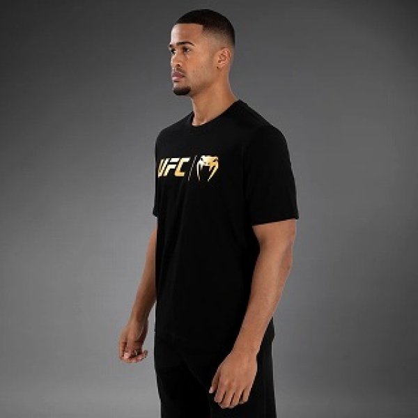 Photo3: VENUM T-Shirt UFC Classic Black/Gold  (3)