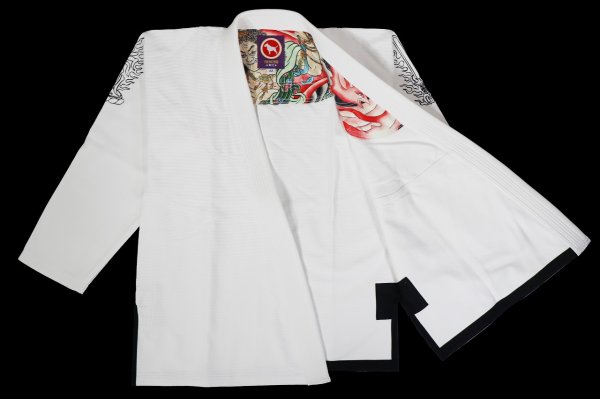 Photo2: BULLTERRIER Jiu-Jitsu Gi ACALANATHA R2 White (2)