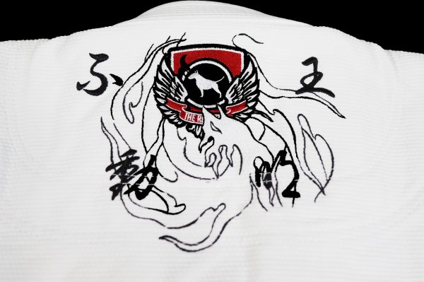 Photo8: BULLTERRIER Jiu-Jitsu Gi ACALANATHA R2 White (8)