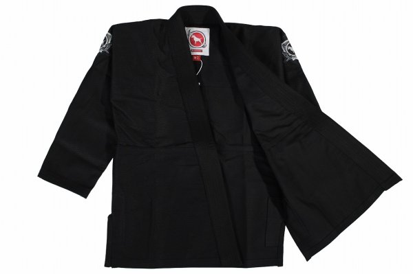 Photo2: BULLTERRIER Kids Jiu-Jitsu Gi MedLight Black (2)