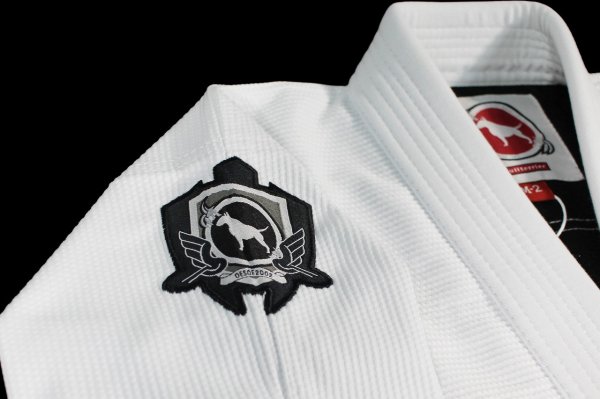 Photo6: BULLTERRIER Kids Jiu-Jitsu Gi MedLight White (6)