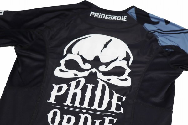 Photo7: PRiDEorDiE Rash Guard RECKLESS Short Sleeve Black (7)