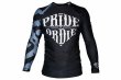 Photo1: PRiDEorDiE Rash Guard RECKLESS Long Sleeve Black (1)