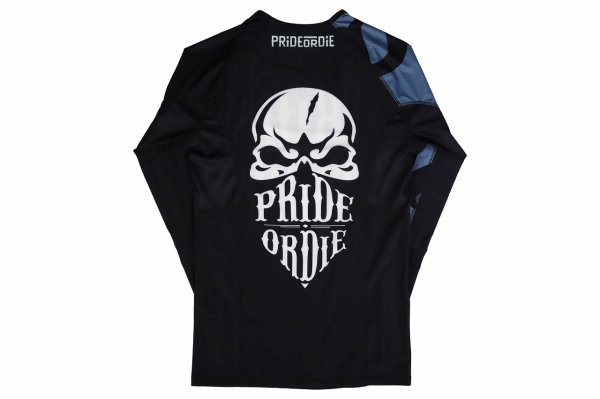Photo5: PRiDEorDiE Rash Guard RECKLESS Long Sleeve Black (5)