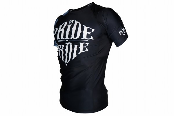 Photo2: PRiDEorDiE Rash Guard RECKLESS Short Sleeve Black (2)