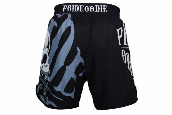 Photo2: PRiDEorDiE Fight Shorts RECKLESS Black (2)