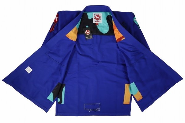 Photo2: BULLTERRIER Jiu-Jitsu Gi PAINT Blue (2)