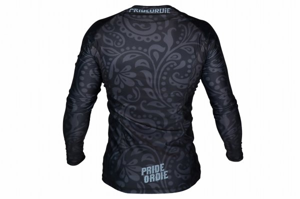 Photo3: PRiDEorDiE Rash Guard FEARLESS Long Sleeve Black (3)