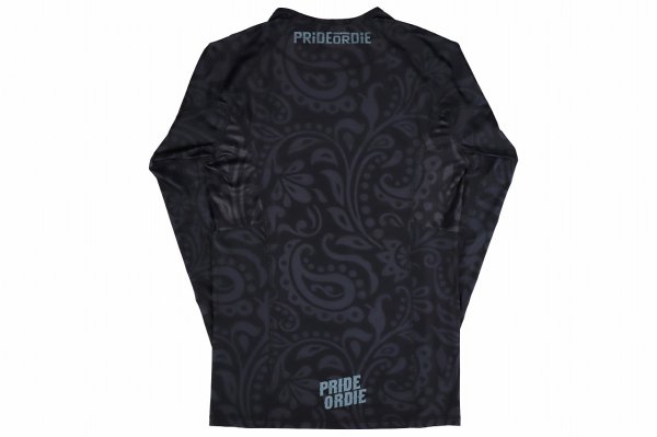Photo5: PRiDEorDiE Rash Guard FEARLESS Long Sleeve Black (5)