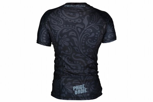 Photo3: PRiDEorDiE Rash Guard FEARLESS Short Sleeve Black (3)
