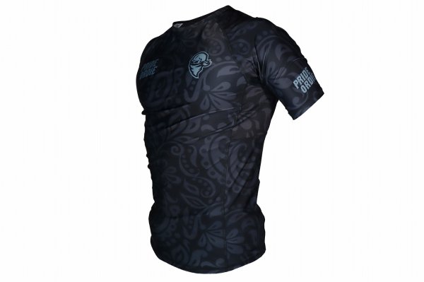Photo2: PRiDEorDiE Rash Guard FEARLESS Short Sleeve Black (2)