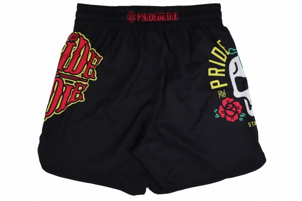 Photo5: PRiDEorDiE Fight Shorts STAY SHARP Black (5)