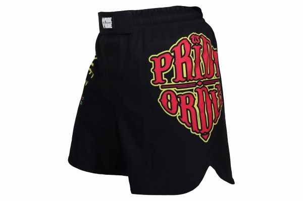 Photo2: PRiDEorDiE Fight Shorts STAY SHARP Black (2)