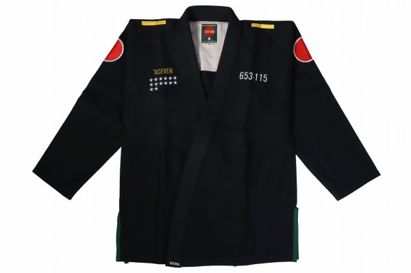 Photo1: ACEVEN Jiu-Jitsu Gi ZERO-F Black (1)