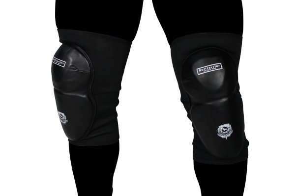 Photo1: BULL TERRIER Knee Pad TREINAMENTO Black (1)