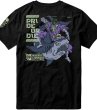Photo2: PRiDEorDiE T-Shirts DANGEROUS WATER V2 Black/Purple (2)
