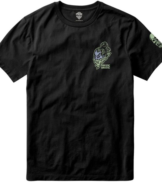 Photo1: PRiDEorDiE T-Shirts DANGEROUS WATER V2 Black/Purple (1)