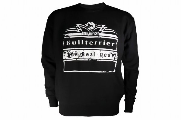 Photo4: BULL TERRIER Sweatshirt BORN TO FIGHT Black (4)