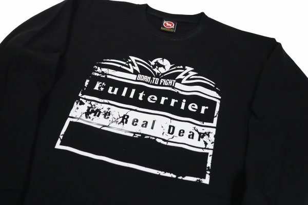 Photo3: BULL TERRIER Sweatshirt BORN TO FIGHT Black (3)