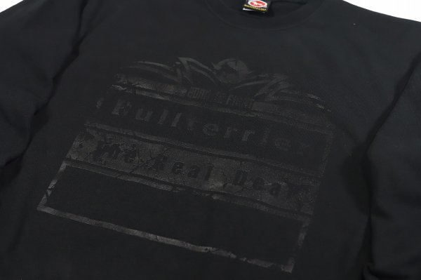 Photo3: BULL TERRIER Sweatshirt BORN TO FIGHT Black/Black (3)