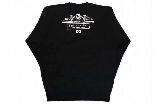 Photo2: BULL TERRIER Sweatshirt BORN TO FIGHT Black (2)
