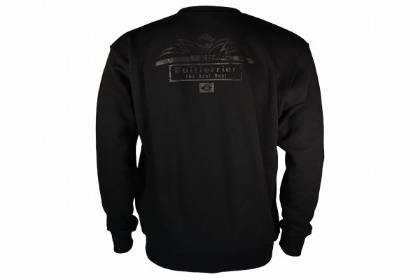 Photo6: BULL TERRIER Sweatshirt BORN TO FIGHT Black/Black (6)