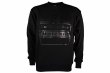 Photo4: BULL TERRIER Sweatshirt BORN TO FIGHT Black/Black (4)