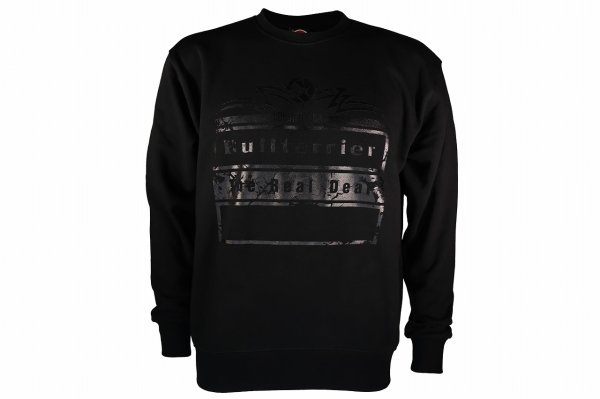 Photo4: BULL TERRIER Sweatshirt BORN TO FIGHT Black/Black (4)
