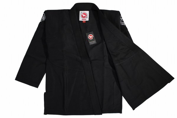Photo2: BULLTERRIER Jiu-Jitsu Gi MEDLIGHT R3 Black (2)