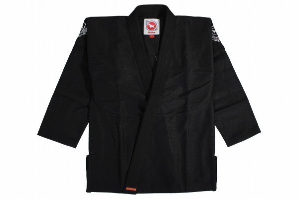 Photo1: BULLTERRIER Jiu-Jitsu Gi MEDLIGHT R3 Black (1)