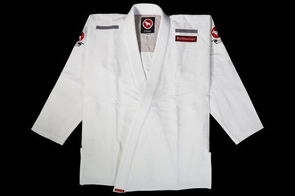 Photo1: BULLTERRIER Jiu-Jitsu Gi REFLE White (1)