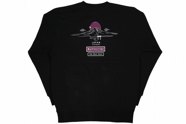 Photo2: BULL TERRIER Sweatshirt JAPAN Black (2)