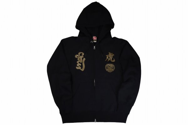 Photo1: BULL TERRIER Zip Hoodie Parka TORAH Black (1)