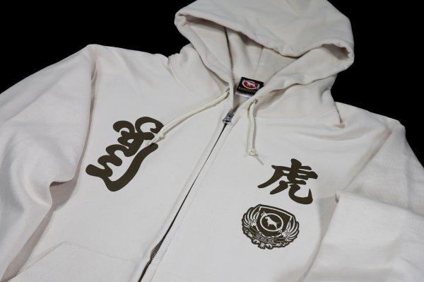Photo3: BULL TERRIER Zip Hoodie Parka TORAH Light Beige (3)