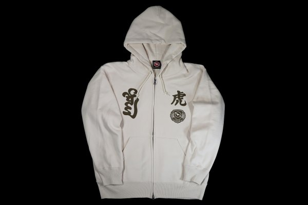 Photo1: BULL TERRIER Zip Hoodie Parka TORAH Light Beige (1)
