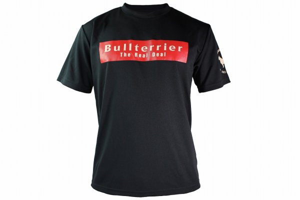 Photo4: BULL TERRIER Dry Fit T-Shirt BASIC LOGO Black (4)