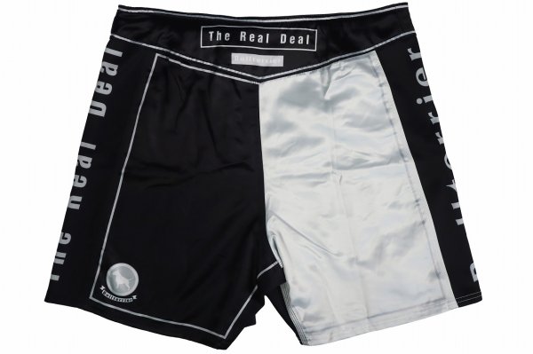 Photo5: BULL TERRIER Fight Shorts RANK 5.0 White (5)
