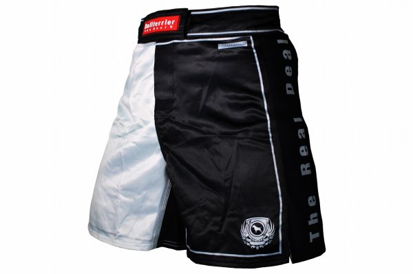 Photo2: BULL TERRIER Fight Shorts RANK 5.0 White (2)