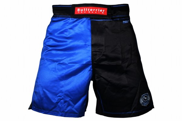 Photo1: BULL TERRIER Fight Shorts RANK 5.0 Blue (1)