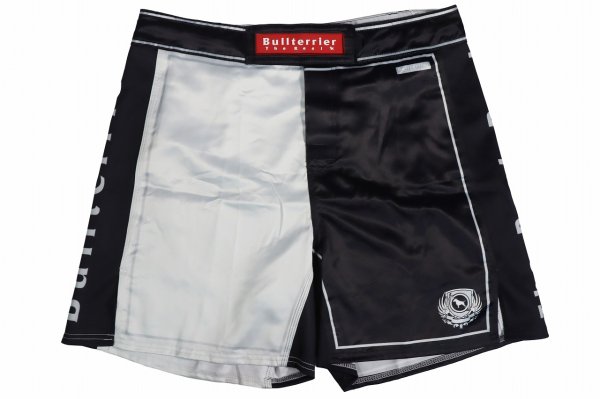 Photo4: BULL TERRIER Fight Shorts RANK 5.0 White (4)