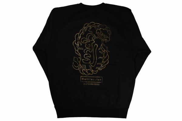 Photo2: BULL TERRIER Sweatshirt TORAH Black (2)